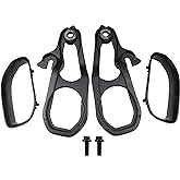 JDMSPEED New Heavy Daty Front Car Tow Hooks Left &amp; Right with Hardware Black Replacement for Dodge Ram 1500 DT with 3.6L 5.7L Engine 2019 2020 2021 2022 Replaces 82215268AB 82215268AB 68272945AB