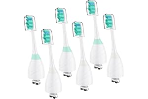 OLINS KAKO Replacement Heads for Philips Sonicare, Toothbrush Replacement Head Compatible with Phillips Sonicare E-Series Screw-on Handles for Essence, Advance, Elite, CleanCare, Extreme, 6 Pack