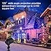 Tonha RG-LEDB-J01 3D Rotating Projection Lamp Projector Light | 20 Moving Christmas Patterns for Indoor Outdoor Use | Remote Control | Waterproof | 5m Cable | 15m Max Distance, Stars, Laser