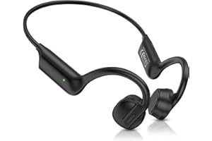 GUGTTR Bone Conduction Headphones Wireless Headphones Bluetooth 5.3 Open Ear Headphones with Microphones, 7H Playtime Sweatproof Sport Headset for Running, Cycling, Driving, Hiking