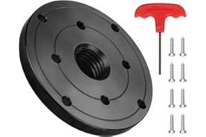 DEEFIINE 4" Steel Wood Lathe Faceplate,Faceplate for Wood Lathe,Lathe Face Plate Fit for 1" X 8TPI Spindle Without Screwchuck
