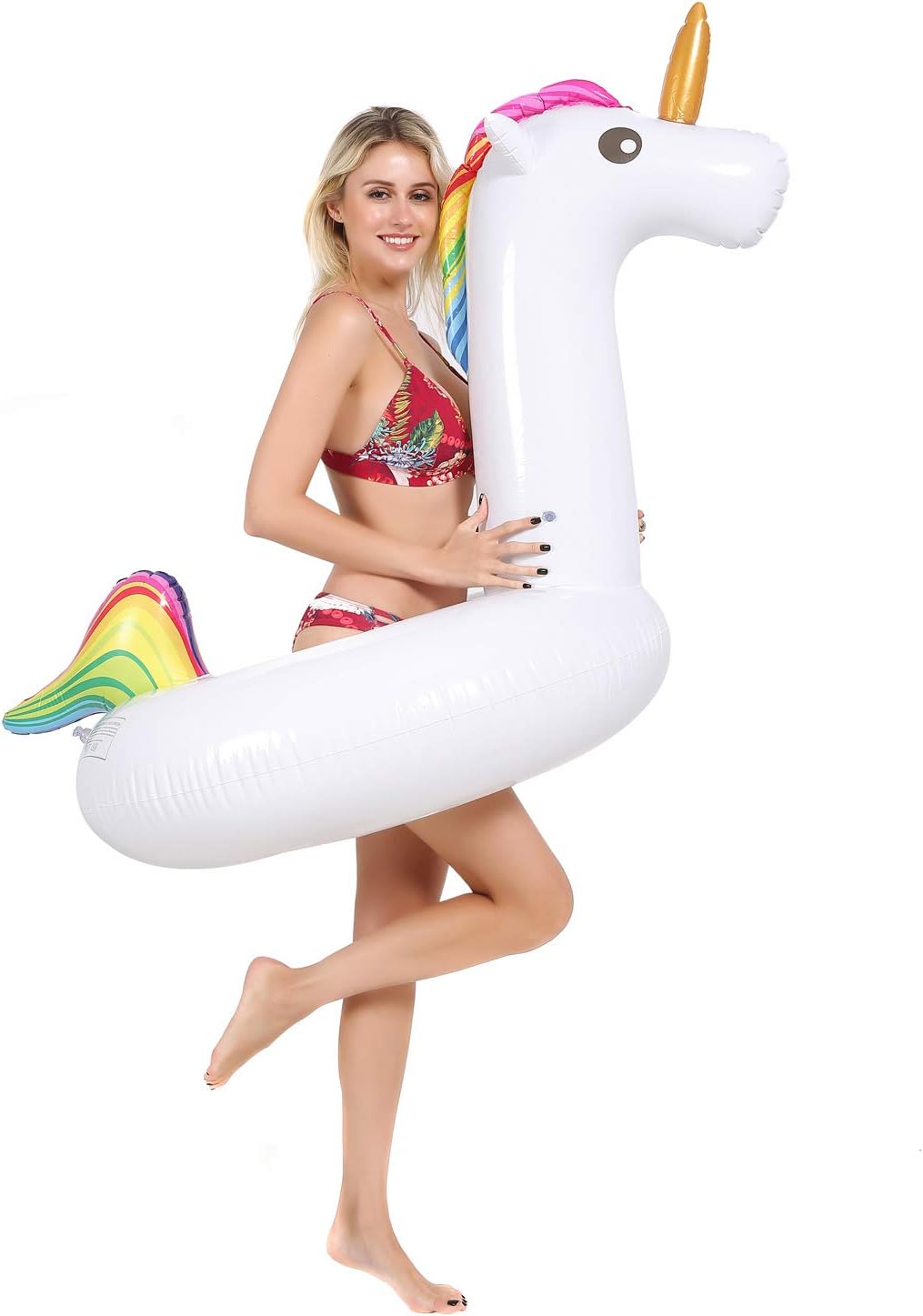 Pool Float Unicorn Inflatable Float Water Swimming Float Inflatable Rafts Summer Beach Swimming Pool Party Lounge Float Toy for Adults Kids