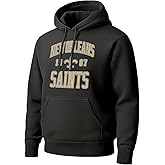 Hybrid Sports NFL - New Orleans Saints - Established - Men's and Women's Pullover Hooded Fleece Sweatshirt - Size 2 X-Large - Black