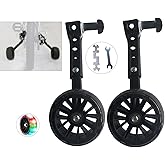 1 Pair Universal Variable Speed Bike Training Wheels,Multi-speed Bicycle Training Wheels,Compatible For 16" 18" 20" 22" Variable Bicycle (Black)