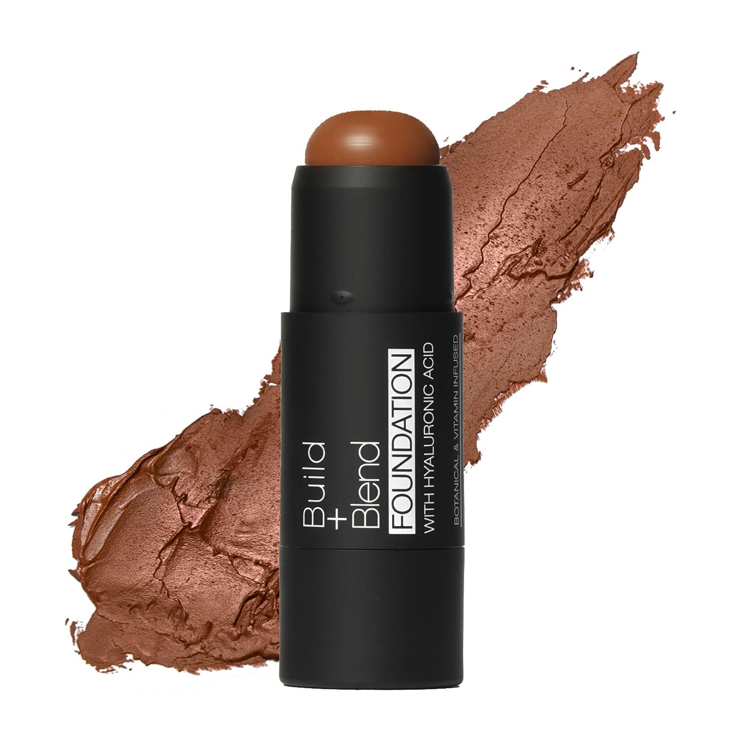 Palladio BUILD & BLEND Foundation Stick, Medium Coverage Buildable Contour Stick for Face, Ultra Blendable Creamy Formula for a Natural Shine Free Finish, Professional Makeup, 0.25 Ounce (Mocha)