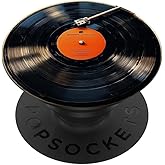Vinyl Record Player Vinyl Collector Retro Music Lover PopSockets Adhesive PopGrip
