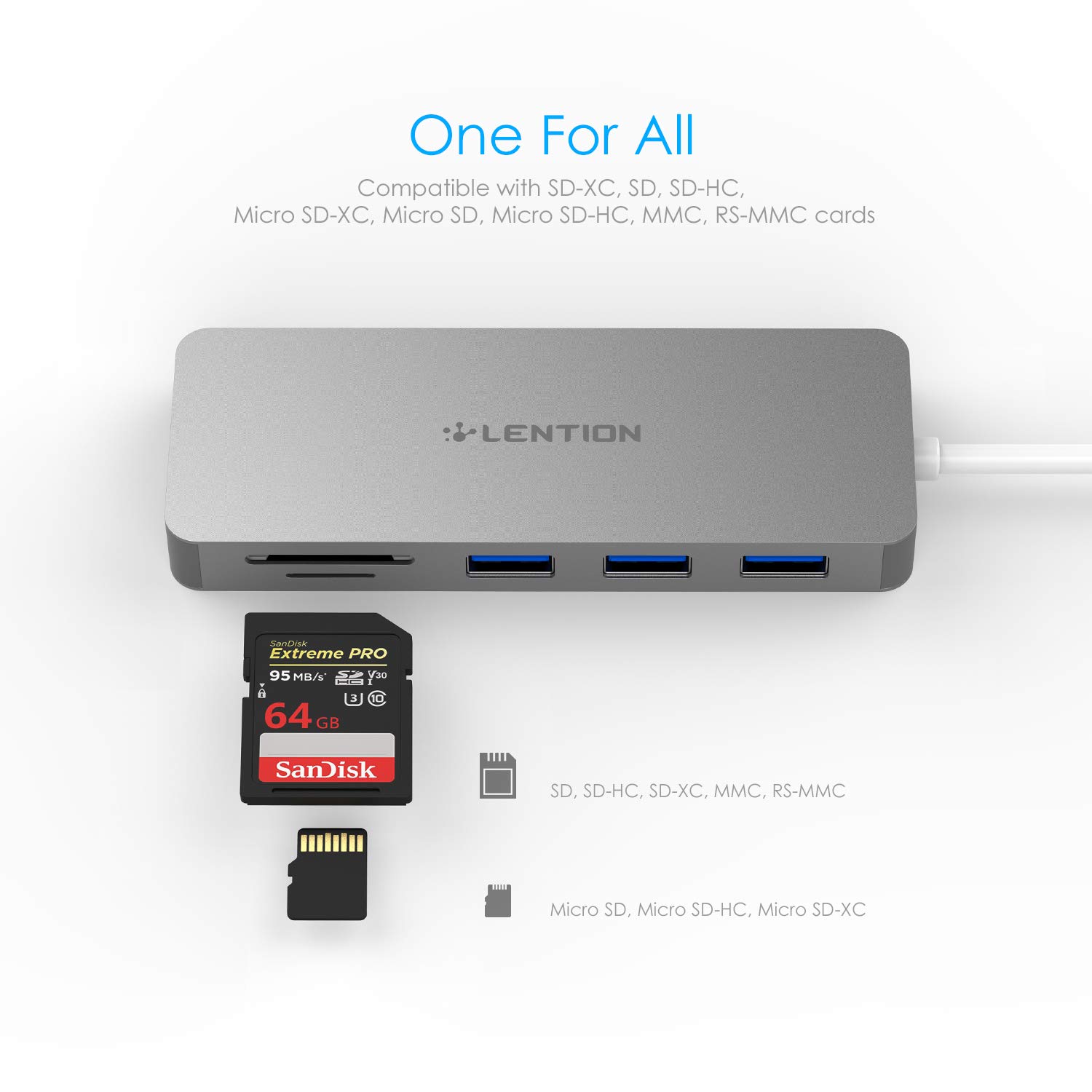Versions Before 16 Surface Multiport Usb Adapter Compatible For Macbook Air Pro Silver Lention 3 Port Usb 3 0 Data Hub With Sd Micro Sd Card Reader Chromebook More Type A Laptops Accessories Supplies Memory