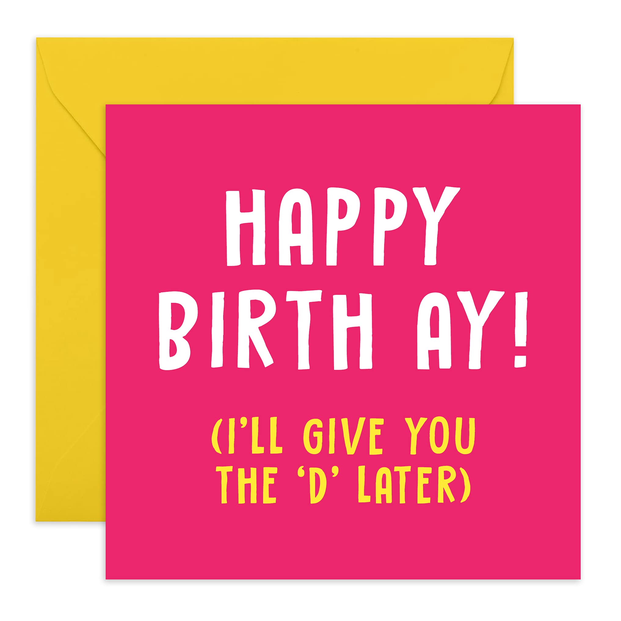 Rude Birthday Card for Her - Cheeky Card for Wife Husband Girlfriend or Boyfriend - Birthday Card for Partner - Comes with Fun Stickers