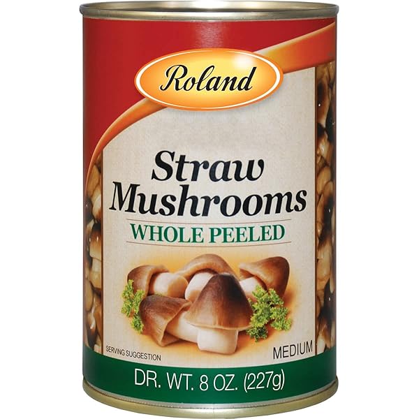 ROLAND FOODS WHOLE PEELED STRAW MUSHROOMS, SPECIALTY IMPORTED...