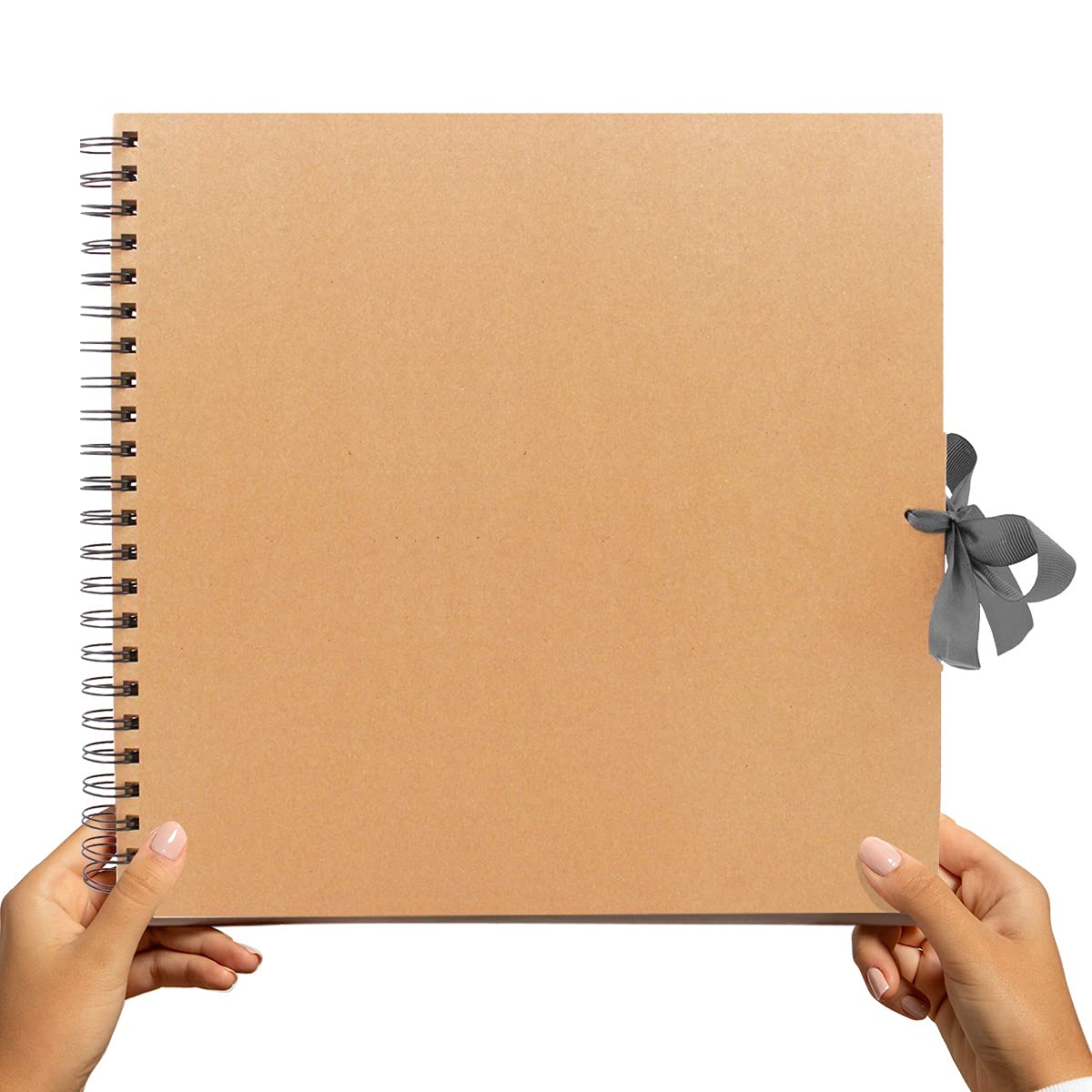 Styloo Square Large Scrapbook Photo Album 40 Sheets 30X30 cm Craft Paper, Scrapbooking, Arts and Craft Projects (Large, Brown)