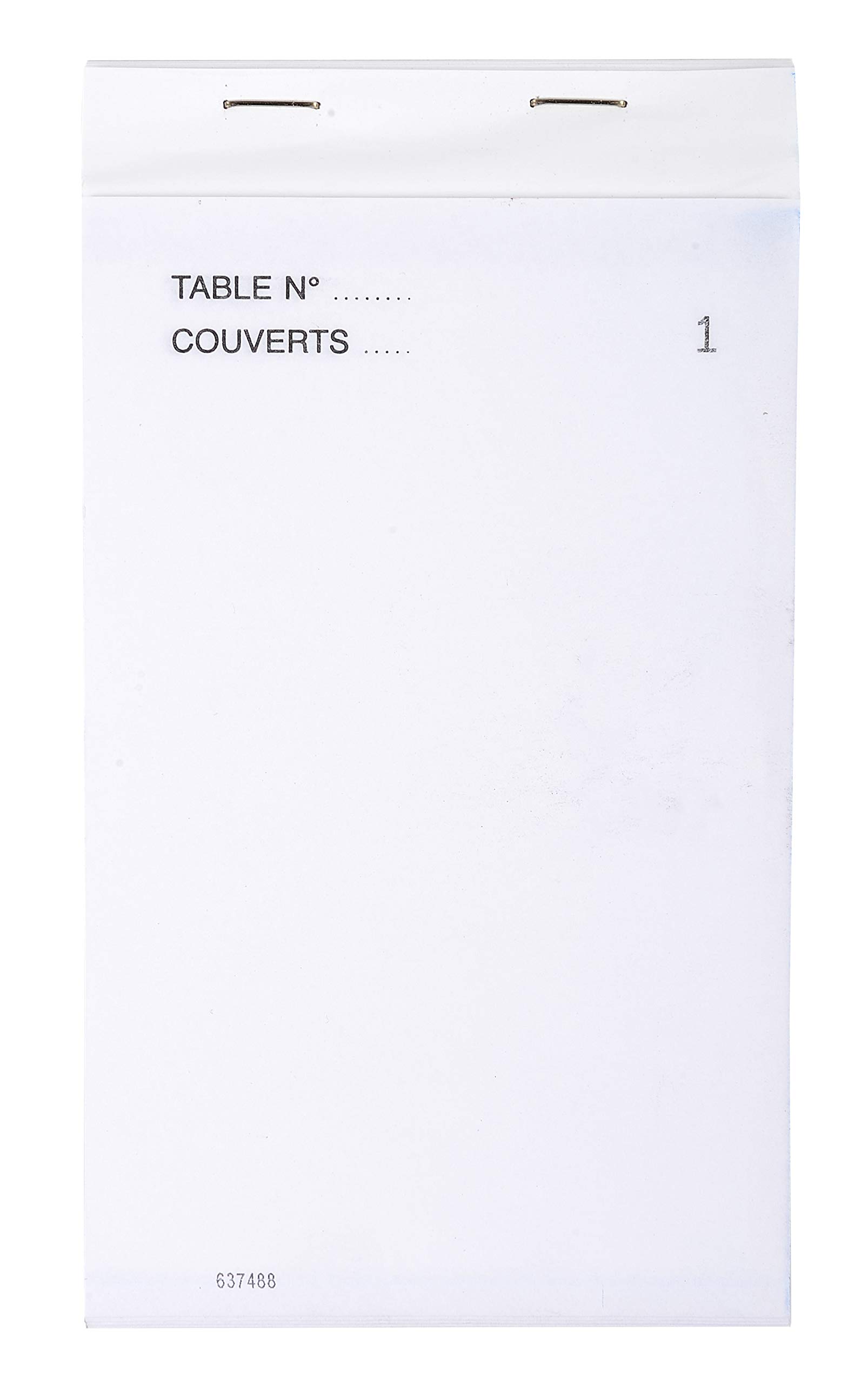 Exacompta - Ref. 96204E - Pack of 10 Waiter Pads 50 self-copying sheets numbered in triplicate - Size 9.6x17 cm -