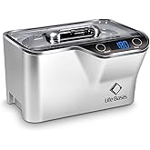 LifeBasis Ultrasonic Cleaner, Professional 45kHz Ultrasonic Jewelry Cleaner 20 Ounces (600ML) with Digital Timer, Watch Holde