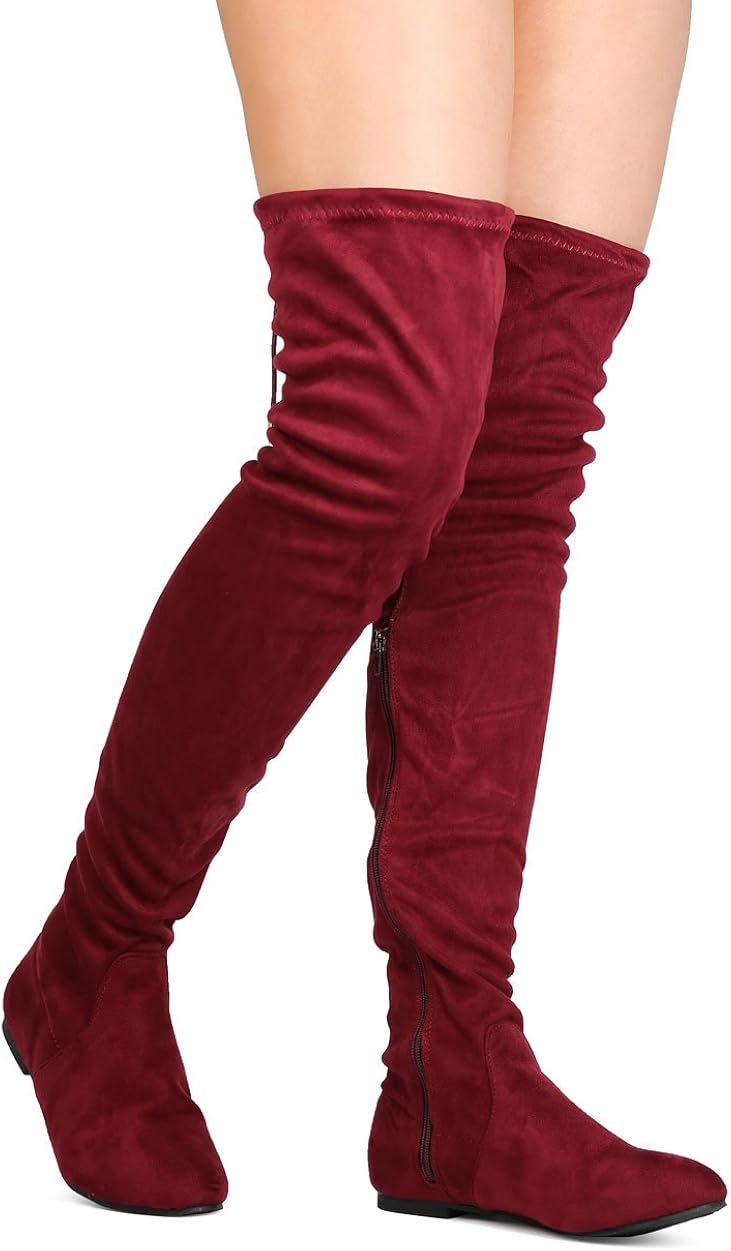 drawstring thigh high boots