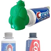 TUBECAPZ Funny Shrek Pooping Toothpaste Topper, Includes 2 Adapters for Compatible with Crest &amp; Colgate Tubes (Shrek)