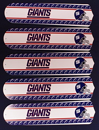 Ceiling Fan Designers 52SET-NFL-NYG NFL York Giants Football 52 In. Ceiling Fan Blades Only