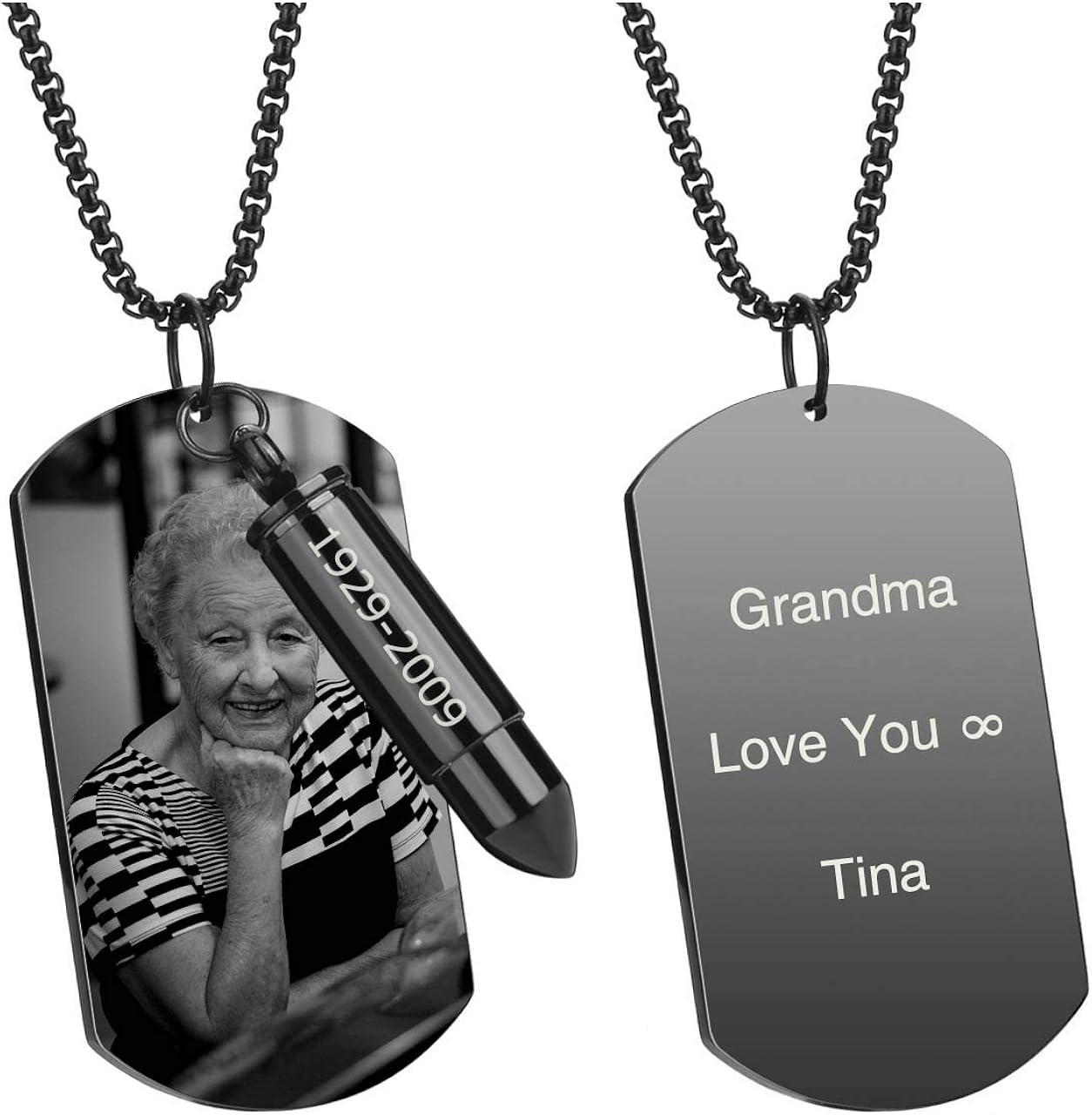 dog tag human necklace