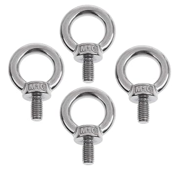 perfk 4X 304 Edelstahl Maschine Schulter Aufzug Auge Schraube Marine M10x18mm