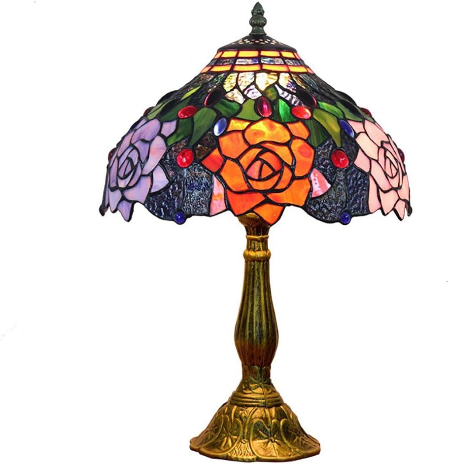european crystal table lamp rose