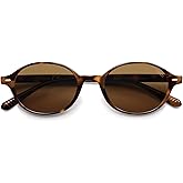 SOJOS Retro Oval Round Polarized Sunglasses Womens Mens, Small Chic Vintage Trendy Sunnies SJ2611