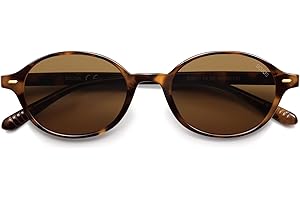 SOJOS Retro Oval Round Polarized Sunglasses Womens Mens, Small Chic Vintage Trendy Sunnies SJ2611