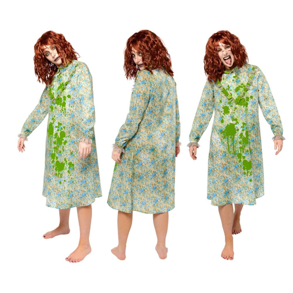 (PKT) (9912562) Adult Ladies Exorcist Nightgown Costume Dress (UK 10-12) - [M on PKT ?]