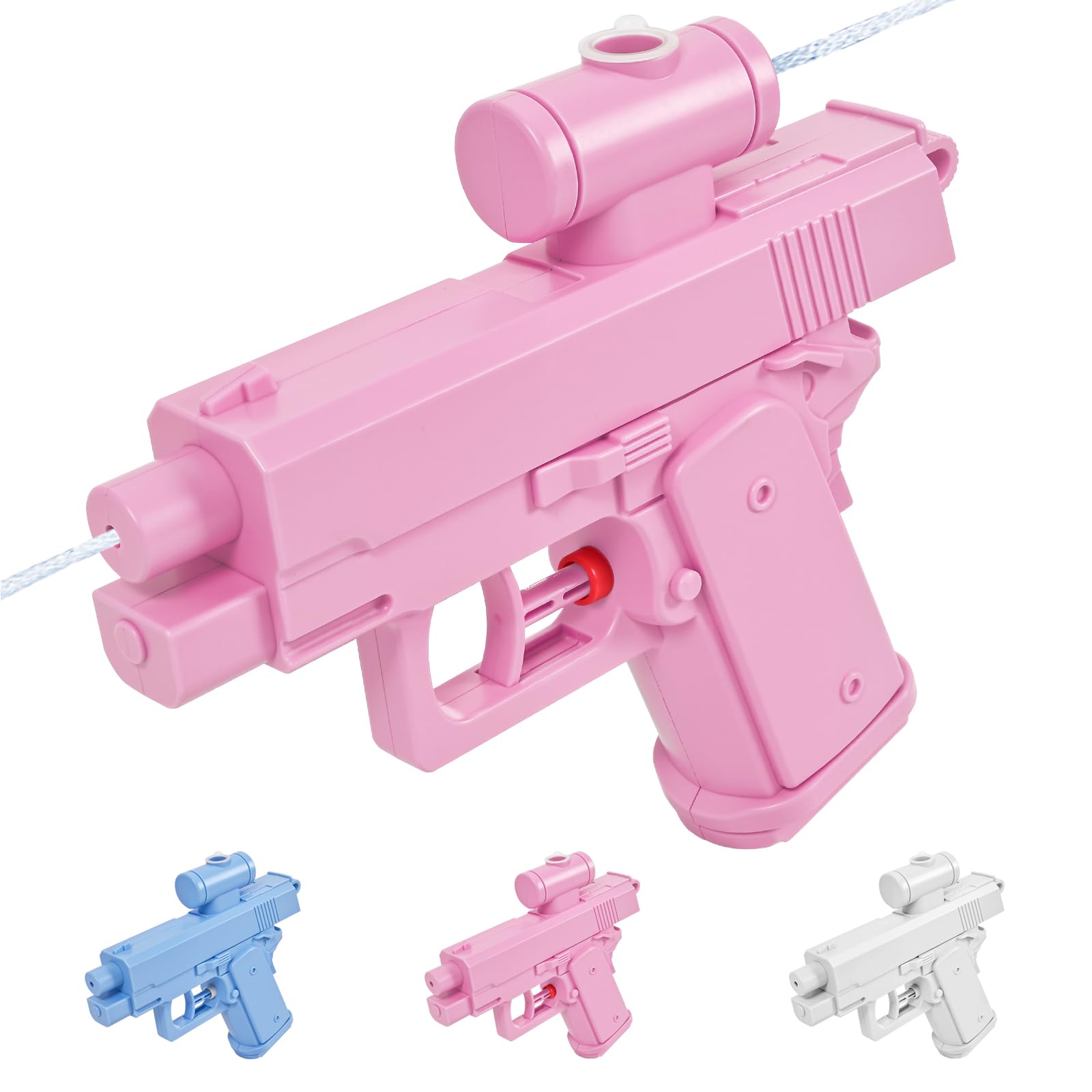 Photo 1 of Prank Water , 2025 Two-Way Water Gun Shoots Backward No Logo Spray from Front and Back, Fun Office & School Parties Pool Prank (Pink)