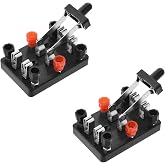 XYRSTOLR 2Pcs Educational Double Pole Knife Switch Double Pole Double Throw Knife Switch Physics Laboratory Equipment Single Pole Single Throw Switch, XYR000013