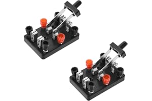 XYRSTOLR 2Pcs Educational Double Pole Knife Switch Double Pole Double Throw Knife Switch Physics Laboratory Equipment Single Pole Single Throw Switch, XYR000013