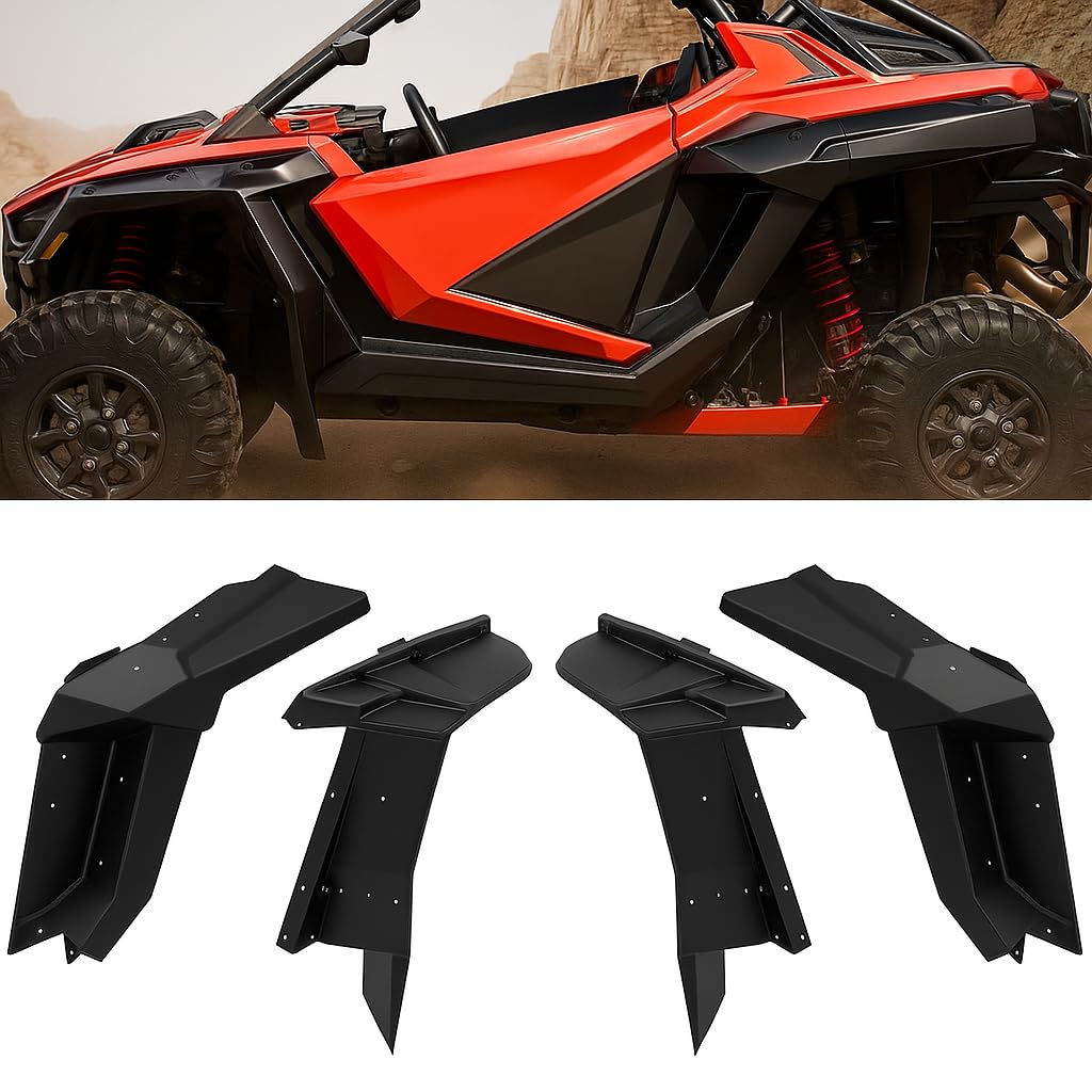 Photo 1 of HAKA TOUGH XXL Fender Flares for Polaris RZR Pro XP/XP 4 Accessories 2020-2024,Replacement of 2884685,Full Coverage Extended Mud Flaps for RZR Pro R/Turbo R 4 2023 2024 Mud Flaps Extensions,4 PCS