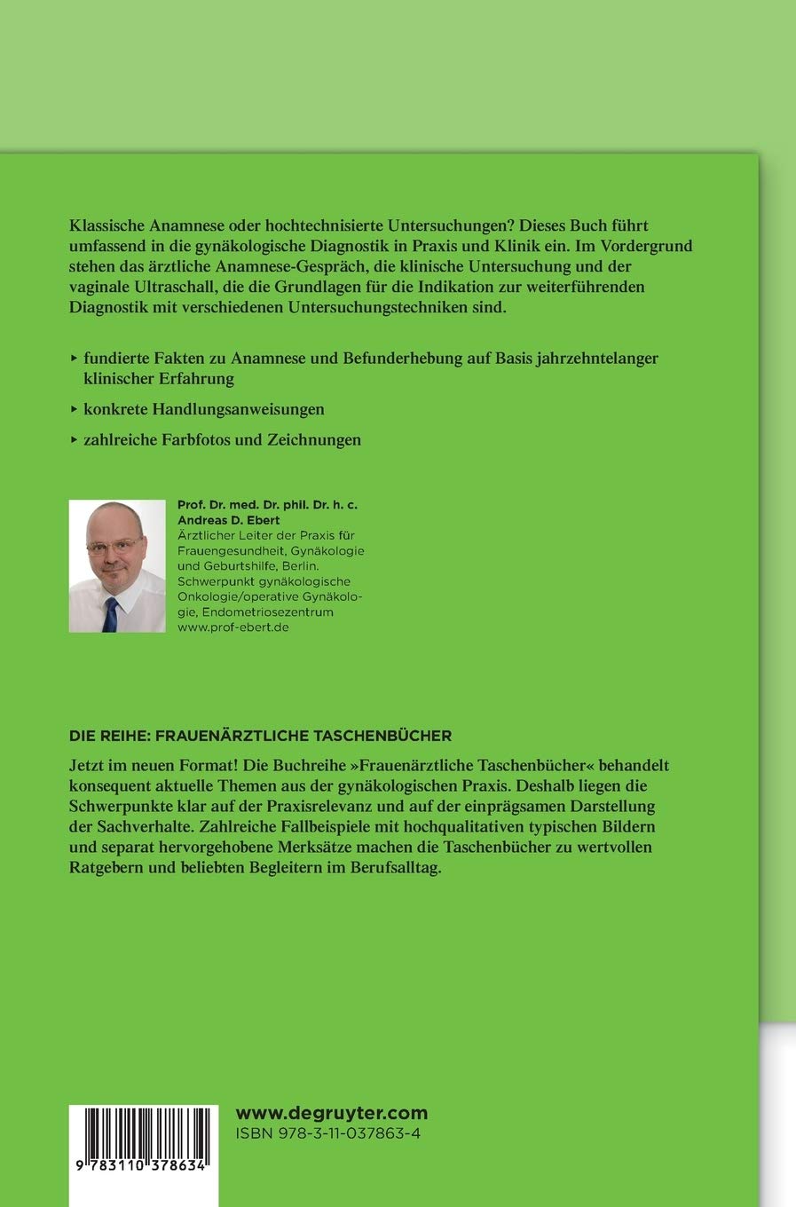 Die Gynakologische Untersuchung Frauenarztliche Taschenbucher Amazon De Ebert Andreas D Bucher