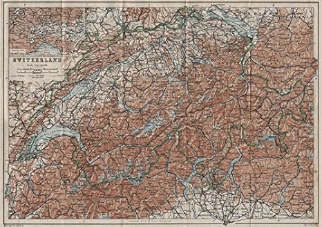 Amazon スイスの地図 スイス スイス スイス シュワイズ Northern Italy Railways カルテ カルテ 1928 古い 地図 アンティーク地図 ビンテージ地図 スイス地図プリント アートフレーム ポスター オンライン通販