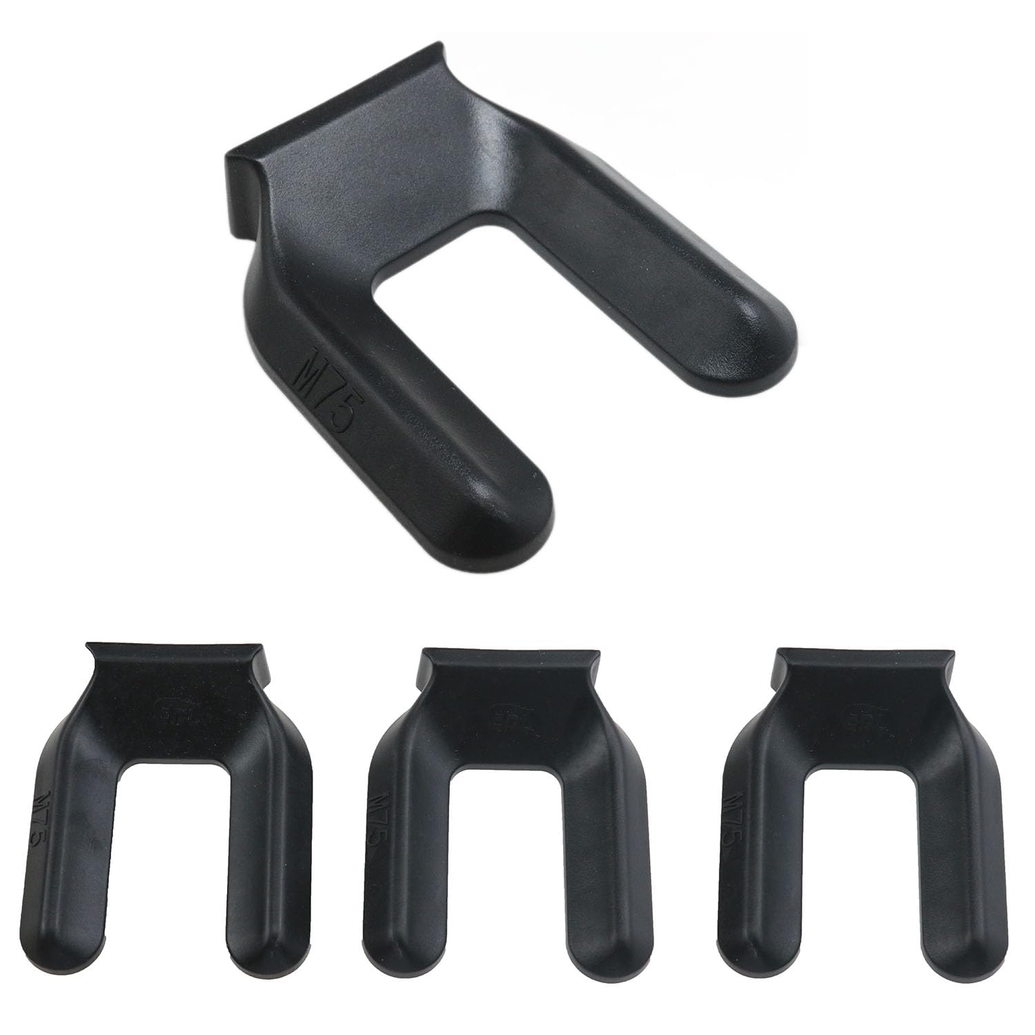 Photo 1 of Meuey Lyot 4PCS Black Wheel Stopper Furniture stoppers Bed Roller stoppers M75 for Bed with Wheels, Sofa, Chair, Desk
