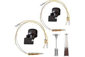 LESIMNKY Outdoor Heater Replacement Parts Thermocouple and Anti Tilt Switch for Patio Heater, Gas Patio Heater Repair Safety Kits Thermocouple Fits for Patio Heater Outdoor Heater Accessories (2 Pack Set)