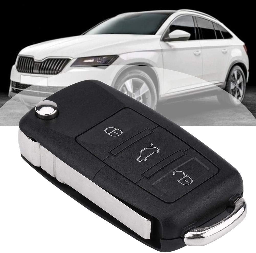 Bediffer Universal 3-Button Car Remote Control Key Fob 433Mhz Chip for Seat Black ABS Material Passenger Car - Image 4