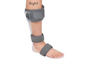 FURLOVE AFO Drop Foot Brace Medical Ankle Foot Orthosis Support Foot Drop Postural Correction Brace (Right/XL)