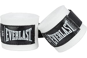 Everlast Core Handwraps 120” – Breathable Polyester-Cotton, Hook & Loop Closure, Wrist & Knuckle Protection, Compact Size – G