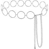 Heyjoin Waist Chain for Women Metal Link Chain Belt Belly Chain for Dress Jeans