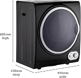 Willow WTD25 2.5kg Freestanding Vented Tumble Dryer Black view 7
