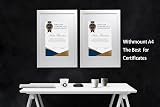 YiPinYin A3 Gallery Photo Frames Set of 3 with Mount for A4 Wooden Grain view 4