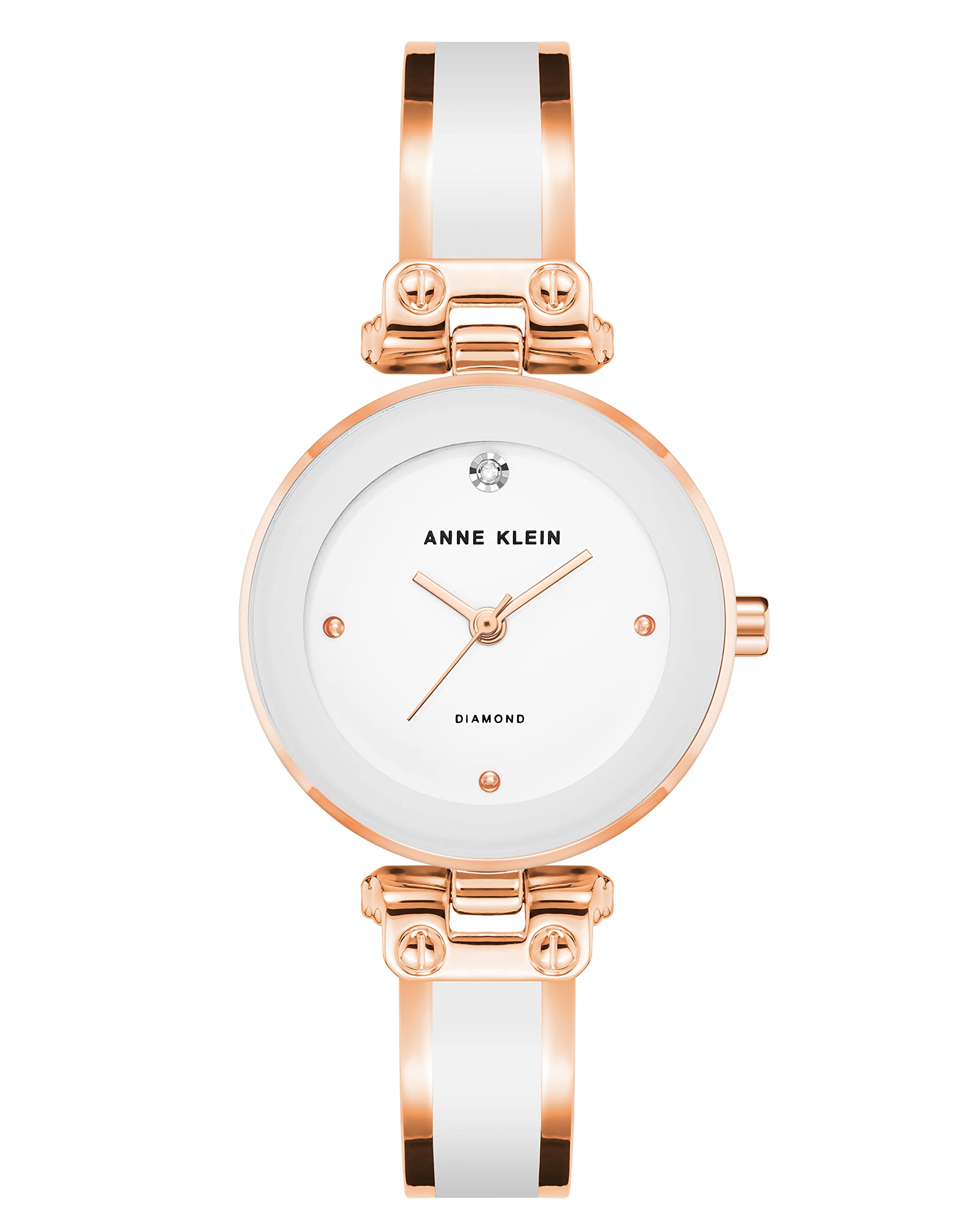 Anne Klein Women’s Genuine Diamond Dial Bangle Watch