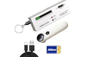HMKIS Diamond Tester + 40X Magnifier, 2025 New Jewelry Diamond Selector for Novice and Expert (Non-Rechargeable) (White)