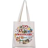 Switzerland Tote Bag Switzerland Gift Moving to Switzerland Gift Switzerland Souvenir Gift Switzerland Travel Gift (Switzerland Tote)