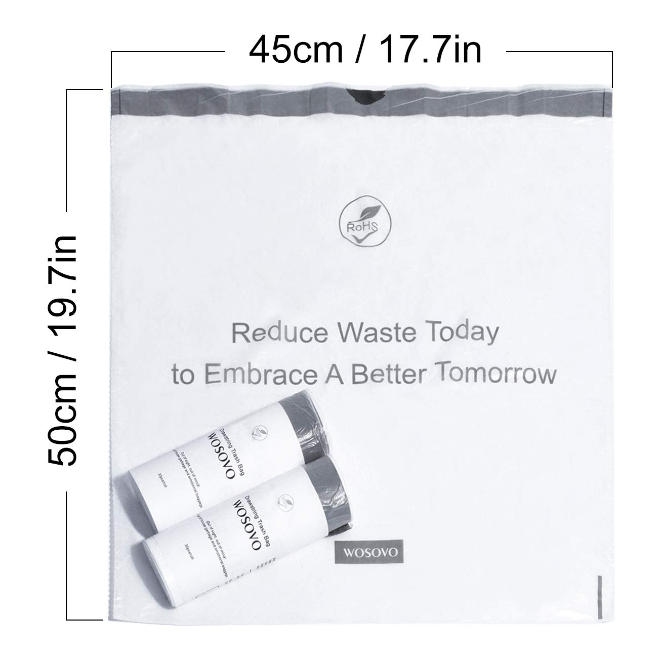 4 Gallon Small Trash Bags Drawstring, Bath Bedroom Kitchen Garbage Bags Heavy Duty, Home Office Wastebasket Bags Unscented, 180 Counts, 17.7 X 19.7