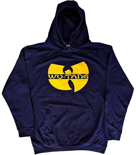 Amazon.com: Wu-Tang Clan Hoodie Band Logo Official Unisex Navy