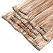 Grammy 20 Inch 7pcs Remy Clips in Human Hair Extensions 70g with Clips for Highlight (20inch, 18/613 Brown/blonde)