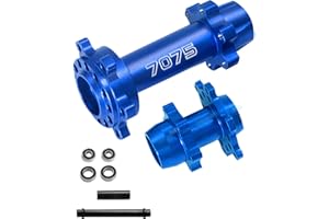 hopsupRC Aluminum 7075-T6 Front & Rear Wheel Hub Hex Upgrades Part for Losi 1/4 Promoto-MX Motorcycle RTR FXR-LOS06000, Promoto-MX Motorcycle RTR Pro Circuit-LOS06002,Blue