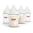 NUK Perfect Match Slow Flow 2-in-1 Natural and Anti-Colic Bottle, 5oz., 4 Pack, BPA Free