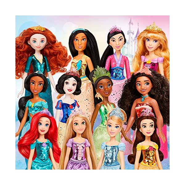 Disney Princess Royal Shimmer Rapunzel Doll, Fashion Doll with Skirt and Accessories, Toy for Kids Ages 3 and Up