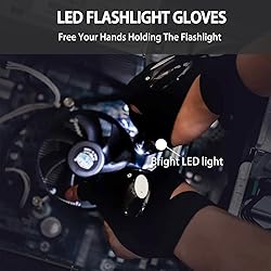 Mylivell LED Flashlight Gloves, Gifts for