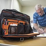 Klein Tools Tradesman Pro Tech Bag Laptop Pocket Black Orange 55455M view 4